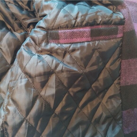 BDG Urban Outfitters purple black plaid warm jacket size S - Picture 9 of 9